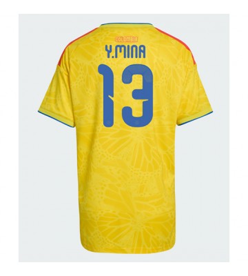 Colombia Yerry Mina #13 Hjemmebanetrøje Dame VM 2026 Kortærmet
